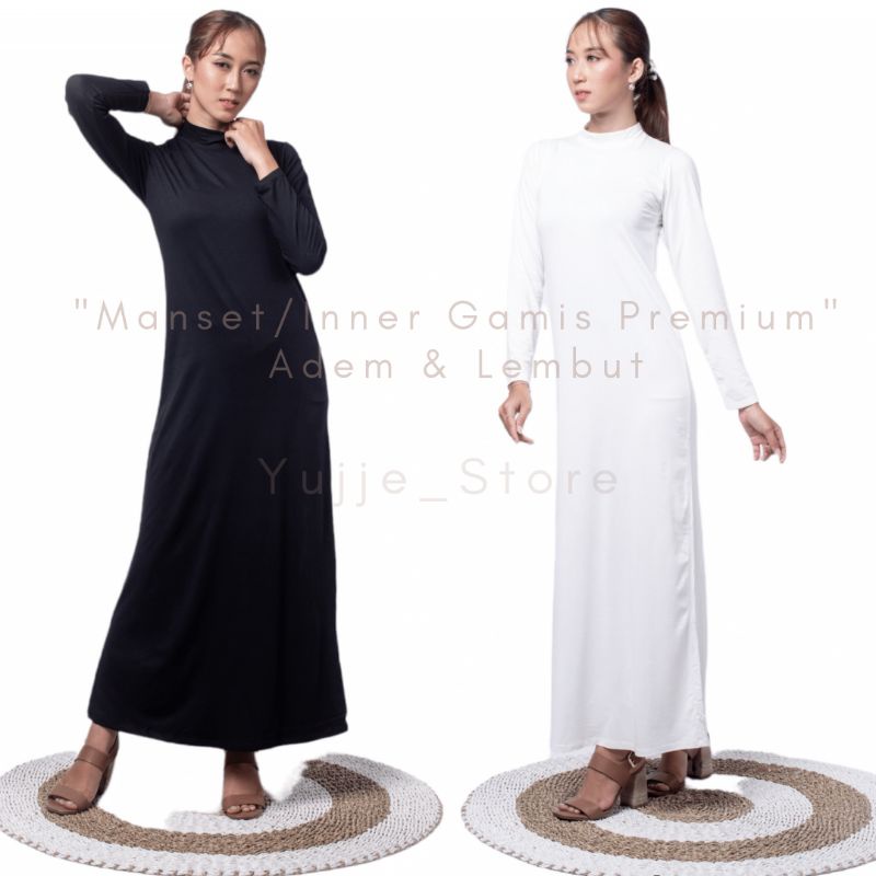 Manset Gamis Lengan Panjang | Inner Dress Span | Inner Panjang | Manset Gamis Kaos | Dalaman Gamis