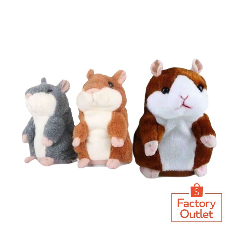 toy boneka hamster bisa bicara talking hamster mainan anak bayi dan bisa buat kado birthday UT