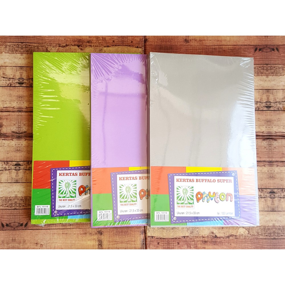 Kertas Cover Jilid F4 / Brief Card (BC) Phyton / Buffalo Super