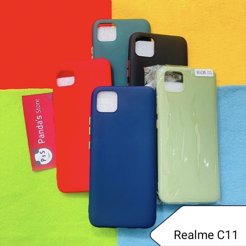 Case Realme C11 Babycase + Pelindung Kamera, Makaron Full Color (PsS)