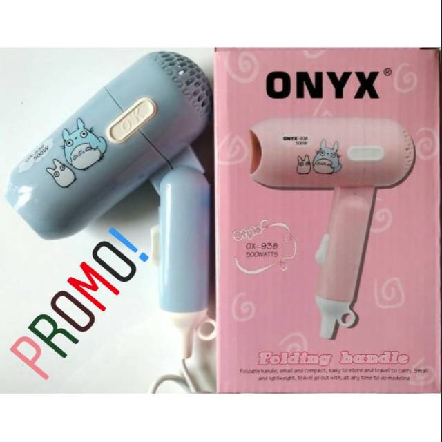 Hairdryer Onyx mini / Hairdryer lipat / Hairdryer OX 938/Hairdryer karakter