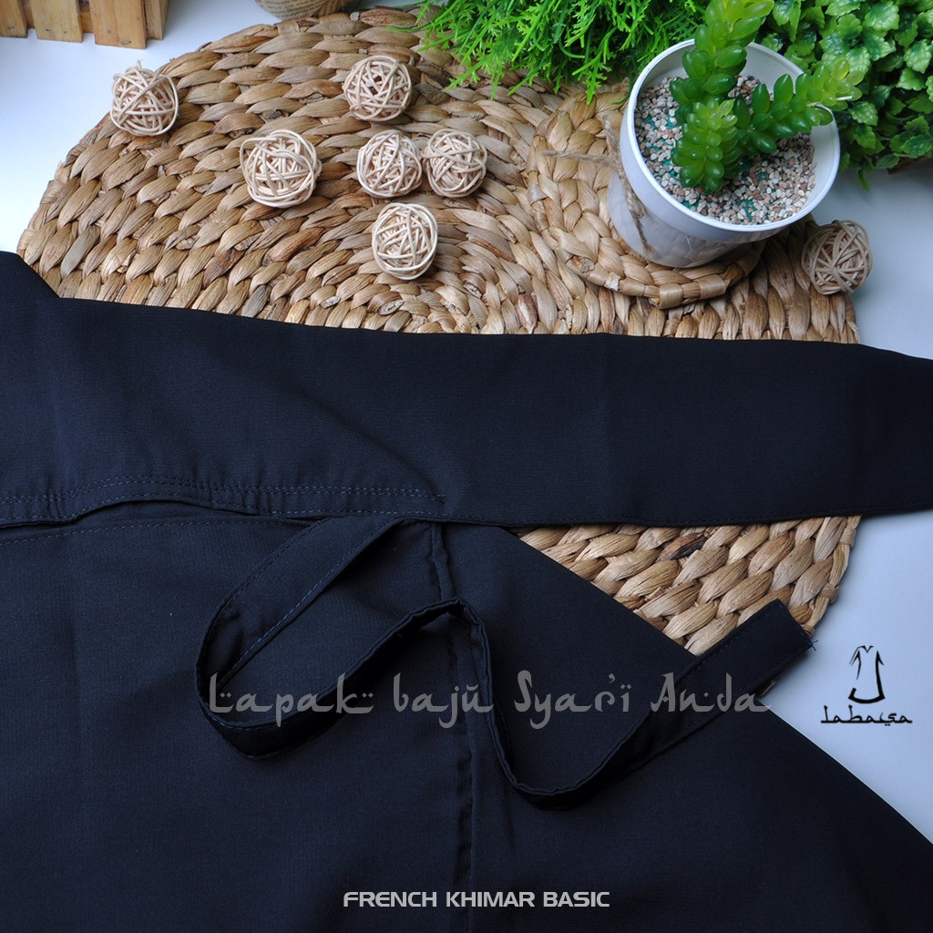 Labasa French Khimar Basic L-XL-XXL | French Hijab - Bisa COD