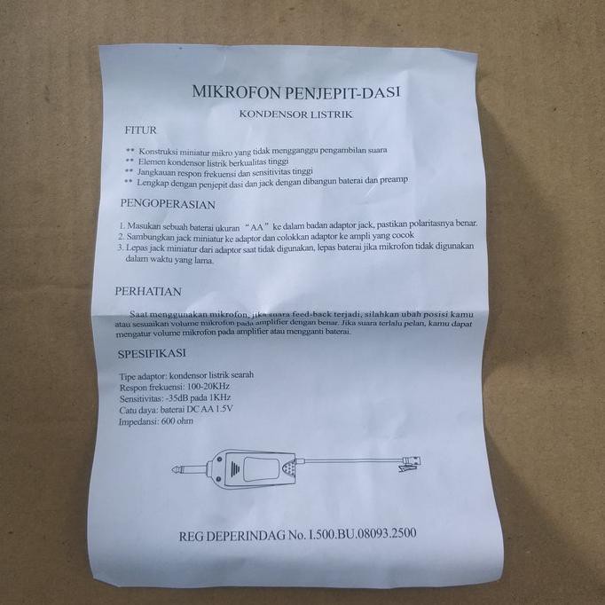 Mic Jepit Monitor Audio Ma818A / Mic Jepit / Mic Imam / Mic Condensor Jimaud54