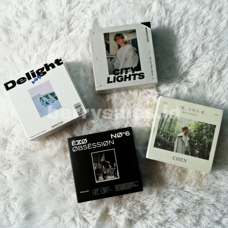 UNSEALED - EXO KIHNO ALBUM ONLY BAEKHYUN DELIGHT MINT CITYLIGHTS OBSESSION CHEN APRIL N FLOWER AAAF