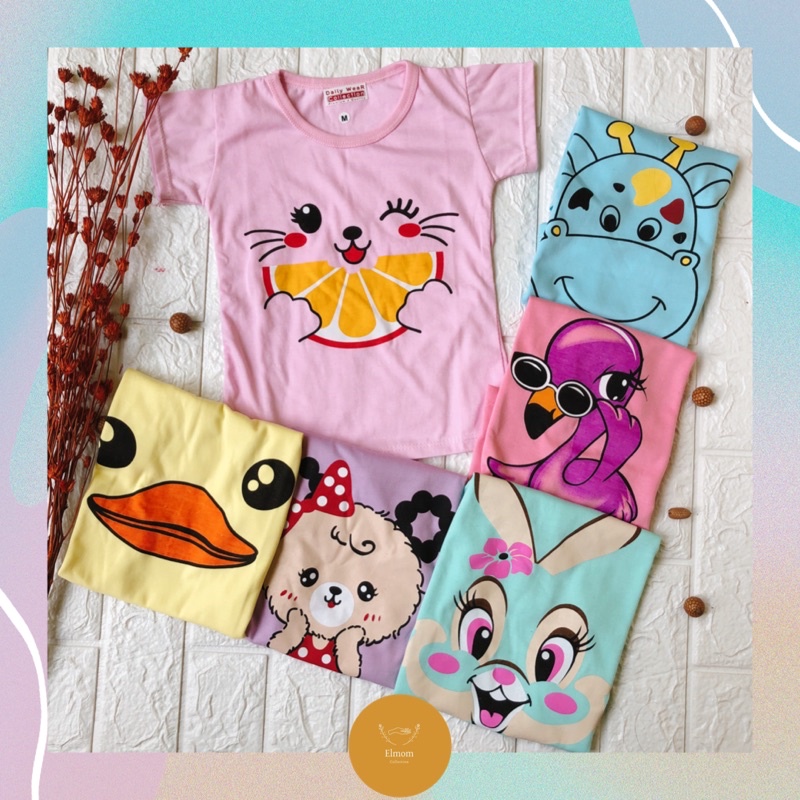 kaos anak / baju anak cewek / kaos cewek / baju anak