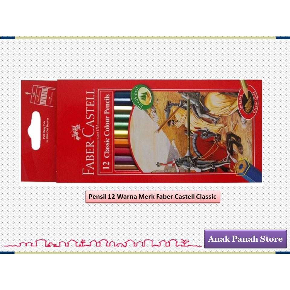 

Pensil Warna 12 Warna Merk Faber Castell Classic ( Isi 12 pcs )