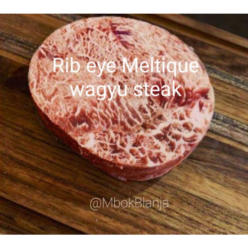 

Termurah! Rib eye meltique premium wagyu steak