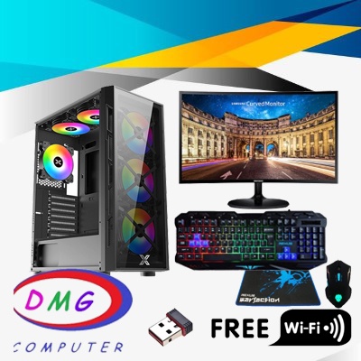 PC Gaming Lengkap Ryzen 5 3600 GTX 1050Ti 4GB SSD Samsung 24&quot;Inch