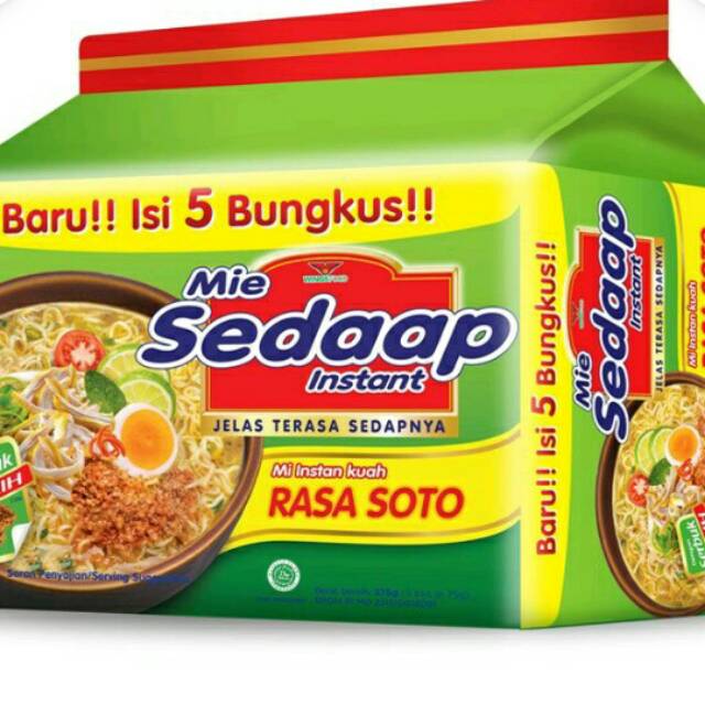 

Sedap mie soto 5pcsx75g
