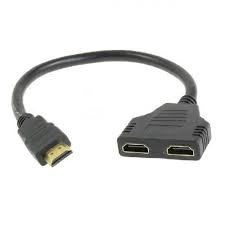 Kabel HDMI Cabang  1Male 2 Female