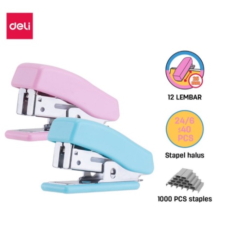 

Deli Stapler Staples mini warna cerah cocok untuk sekolah E0353