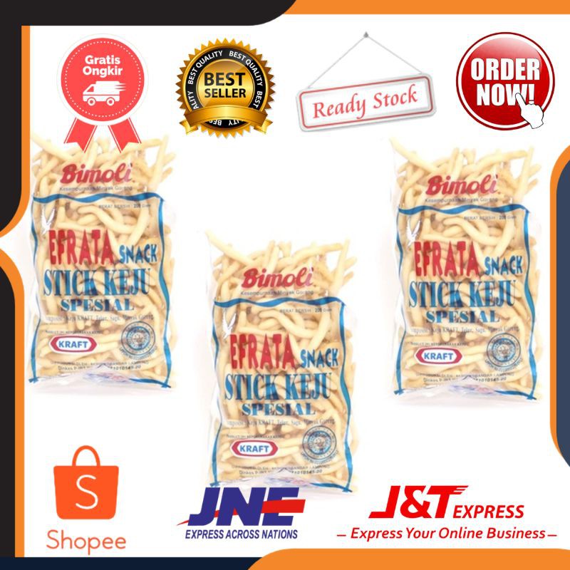 

EFRATA Stik Keju Kraft Bundling Isi 3pack Kemasan 200g Efrata Snack Keju Efrata Stick Keju