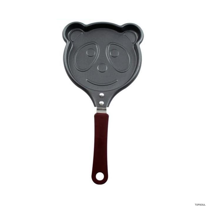 star seller berkualitas Teflon Mini Karakter Panda / wajan kecil fry pan bentuk - Panda