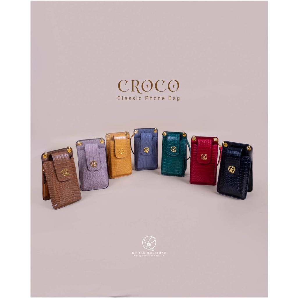 Fashion TAS WANITA CROCO PHONE BAG BY KICIKS MUSLIMAH GRATIS ONGKIR