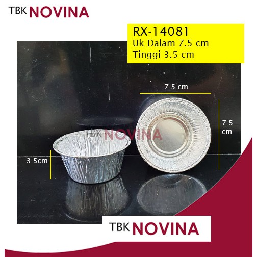 RX-14081 ALUMINIUM FOIL KOTAK WADAH CUP ROTI CAKE PAI MENTAI MACARONI SPAGHETI LASAGNA PASTEL TUTUP