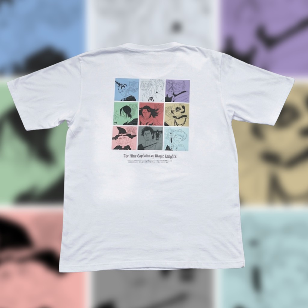 Baju Anime Black Clover White | Ikuzo.studio | Kaos Anime | All captain | "Pride"