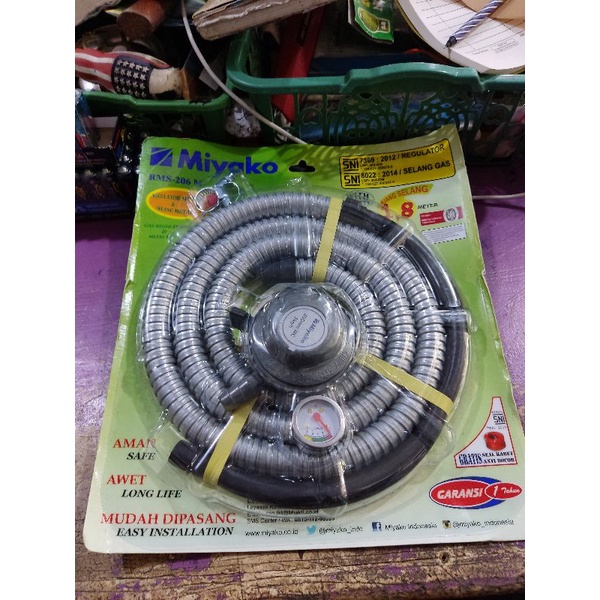 paket selang gas dan regulator miyako