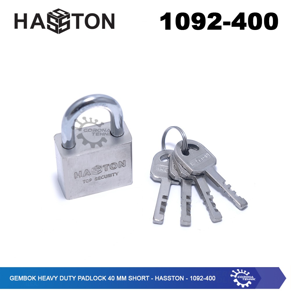 Hasston - 1092-400 - Gembok Heavy Duty Padlock 40 mm Short