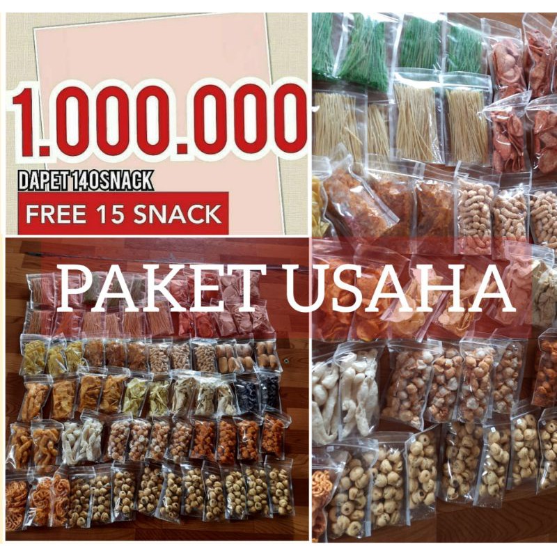 

PAKET USAHA 155 SNACK BEBAS PILIH makanan ringan cemilan camilan jajanan kiloan asin gurih pedas basreng lidi murah