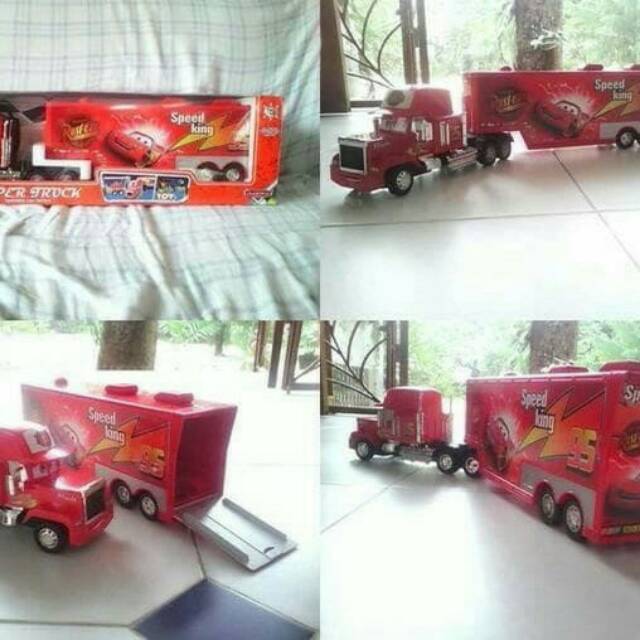 RC Cars Truk Trailer Mack Mainan Mobil Kontainer Remote Control (Original)