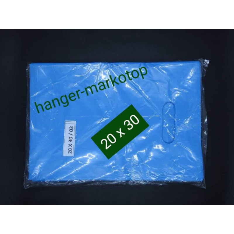 shopping bag kantong belanja plastik online HD plong ukuran. 20 x 30