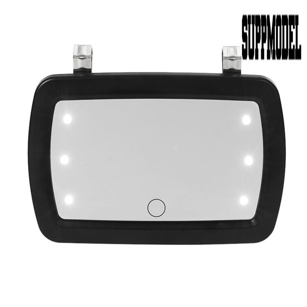< Sun Visor Mobil Model Klip On Dengan Lampu LED Anti Gores Warna Hitam
