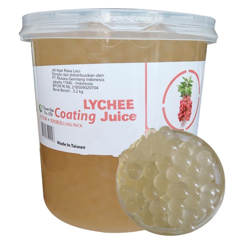 

POPPING BOBA LYCHEE 3,2kg / Pops Boba Leci Import