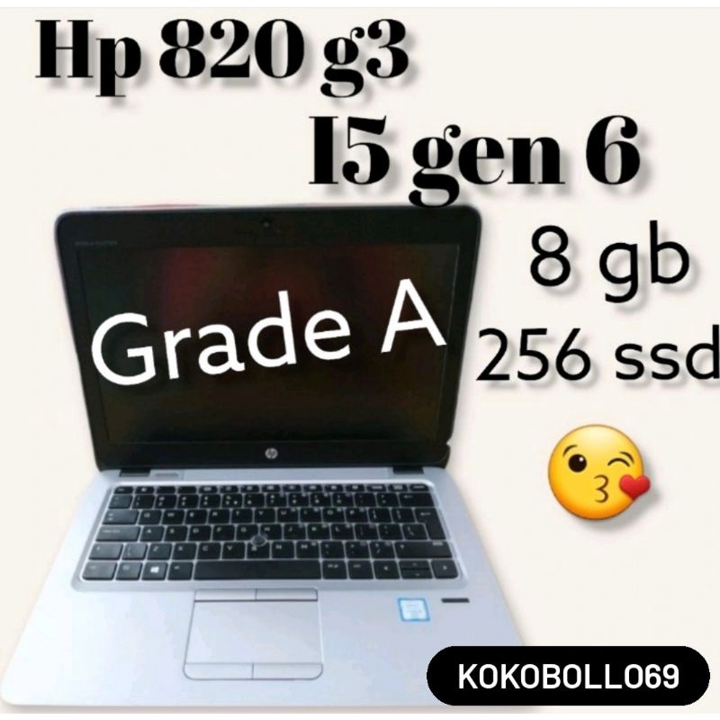 LAPTOP HP 820 G3 i5 GEN 6 RAM 8/SSD 256+