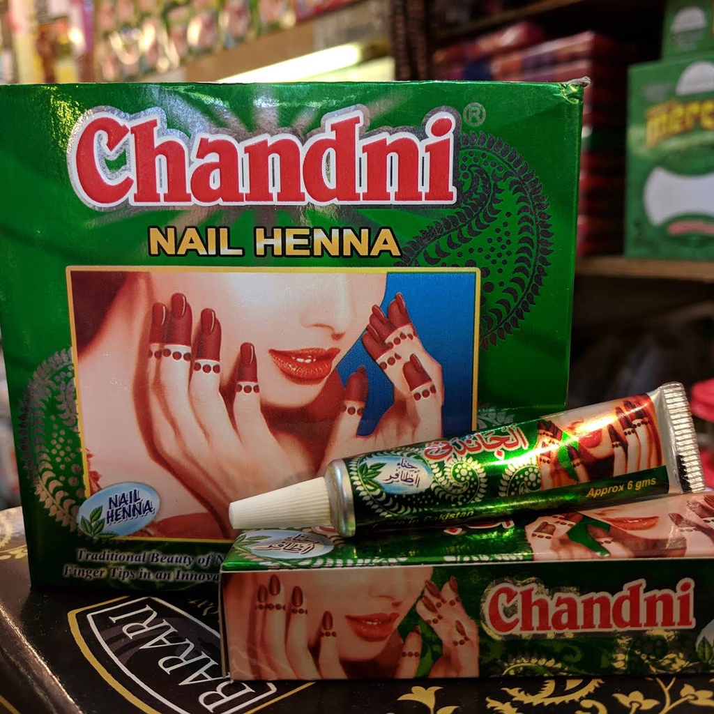 Hena chandni nail (merah marun) 12pcs