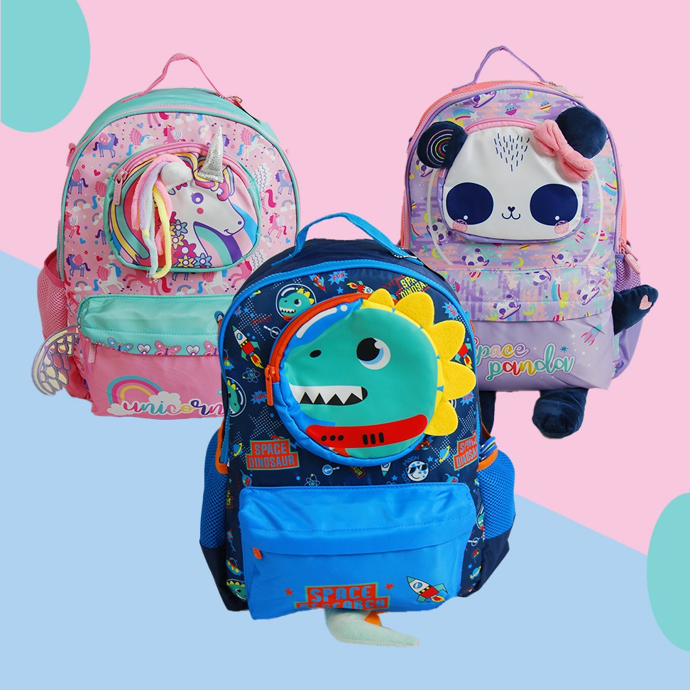 VEST TAS RANSEL ANAK BESAR UNTUK SD DINO/UNICORN/PANDA U2055