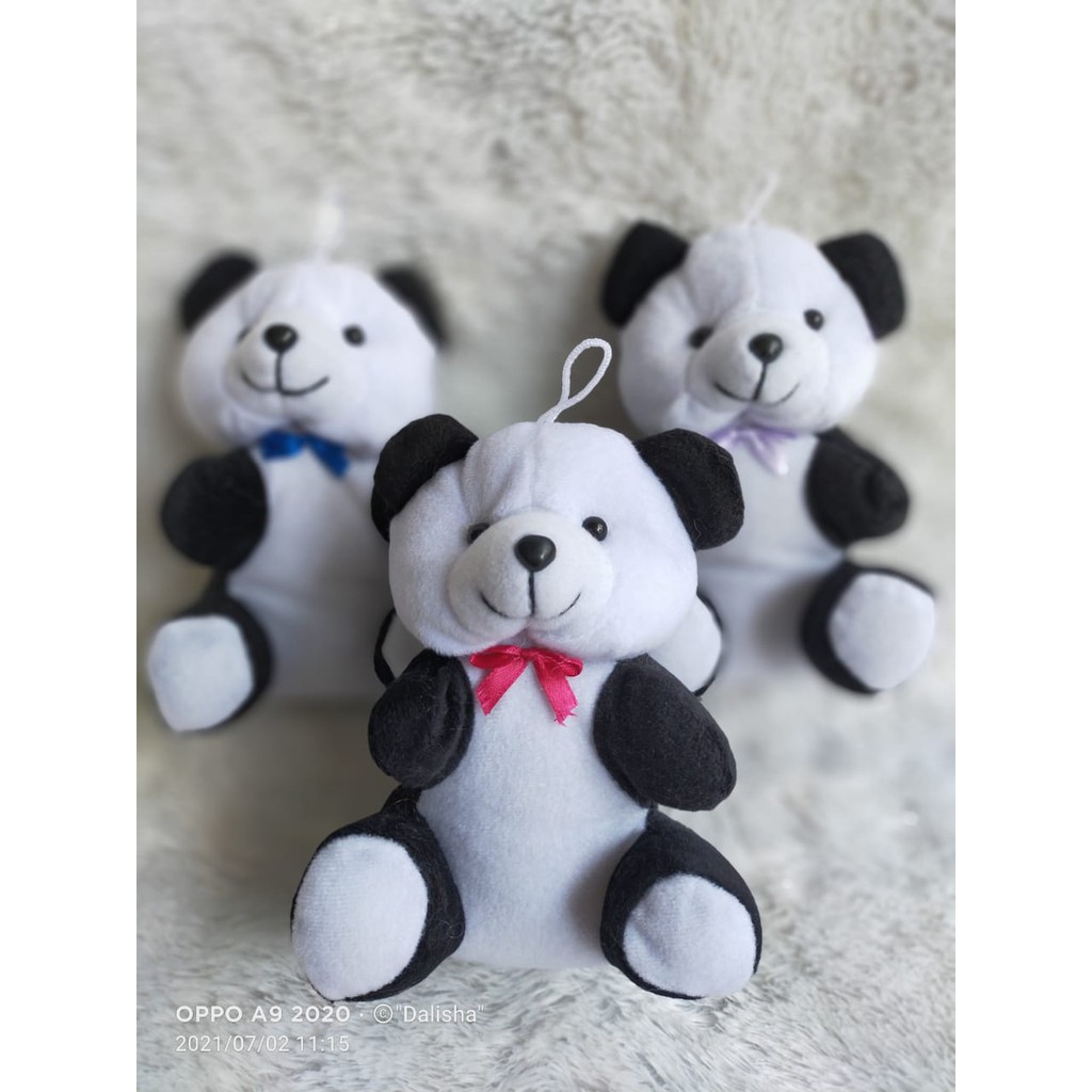 Boneka mini panda boneka panda hitam putih panda mini boneka panda murah