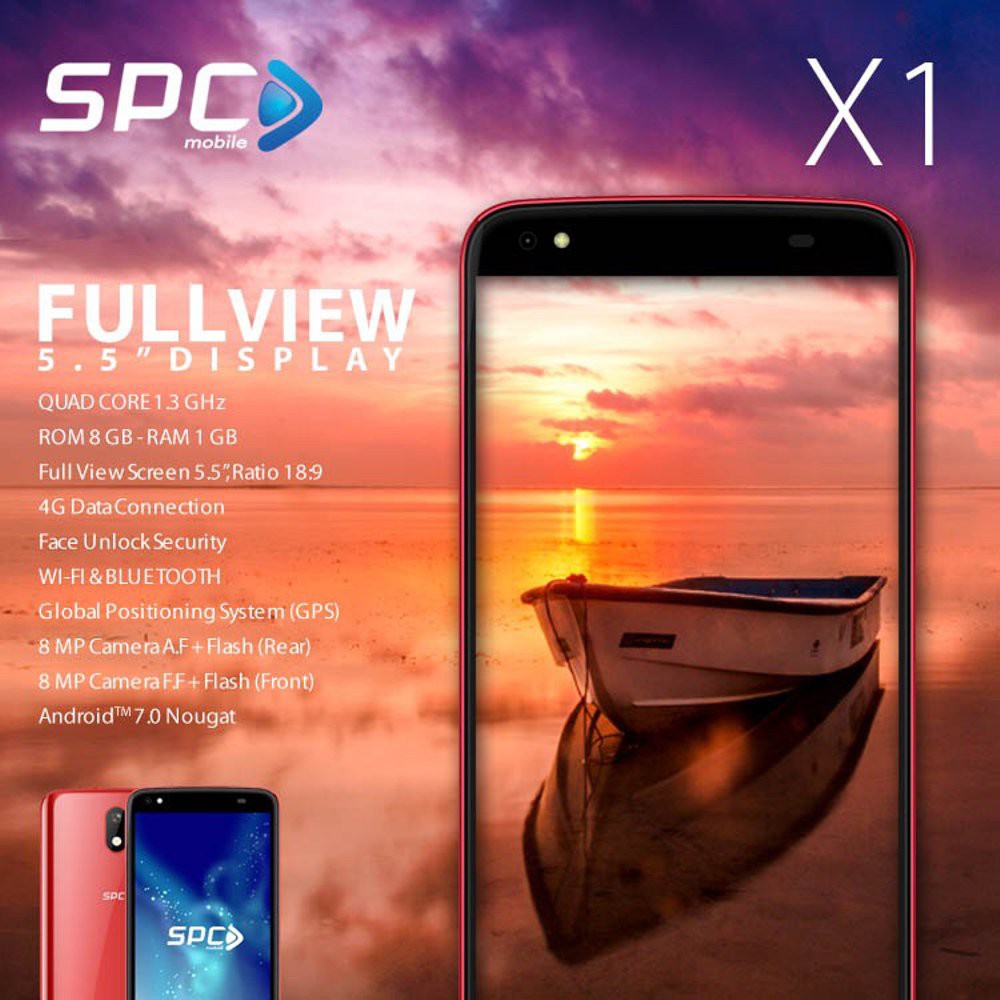 Spc X1 1 8 Gb Dual Sim 4g Lte Fullview Display Ram 1gb Internal 8gb Hp Android Murah Garansi Shopee Indonesia