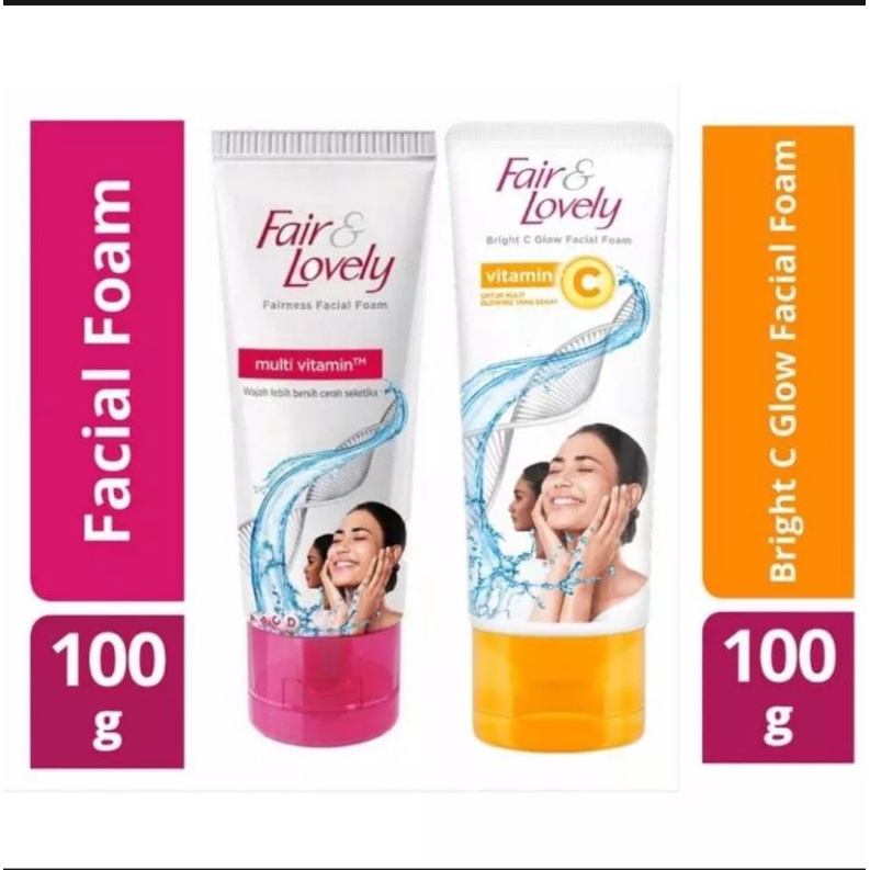 Jual Fair & Lovely Glow & Lovely Facial Foam 100g Shopee Indonesia