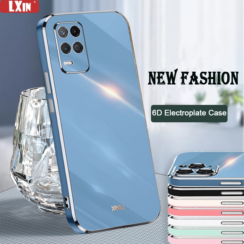 Soft Case Silikon Desain Mewah 6D Untuk Realme 8i C21Y C25Y C15 C12 C25 5i 6i C3 XT GT Neo2