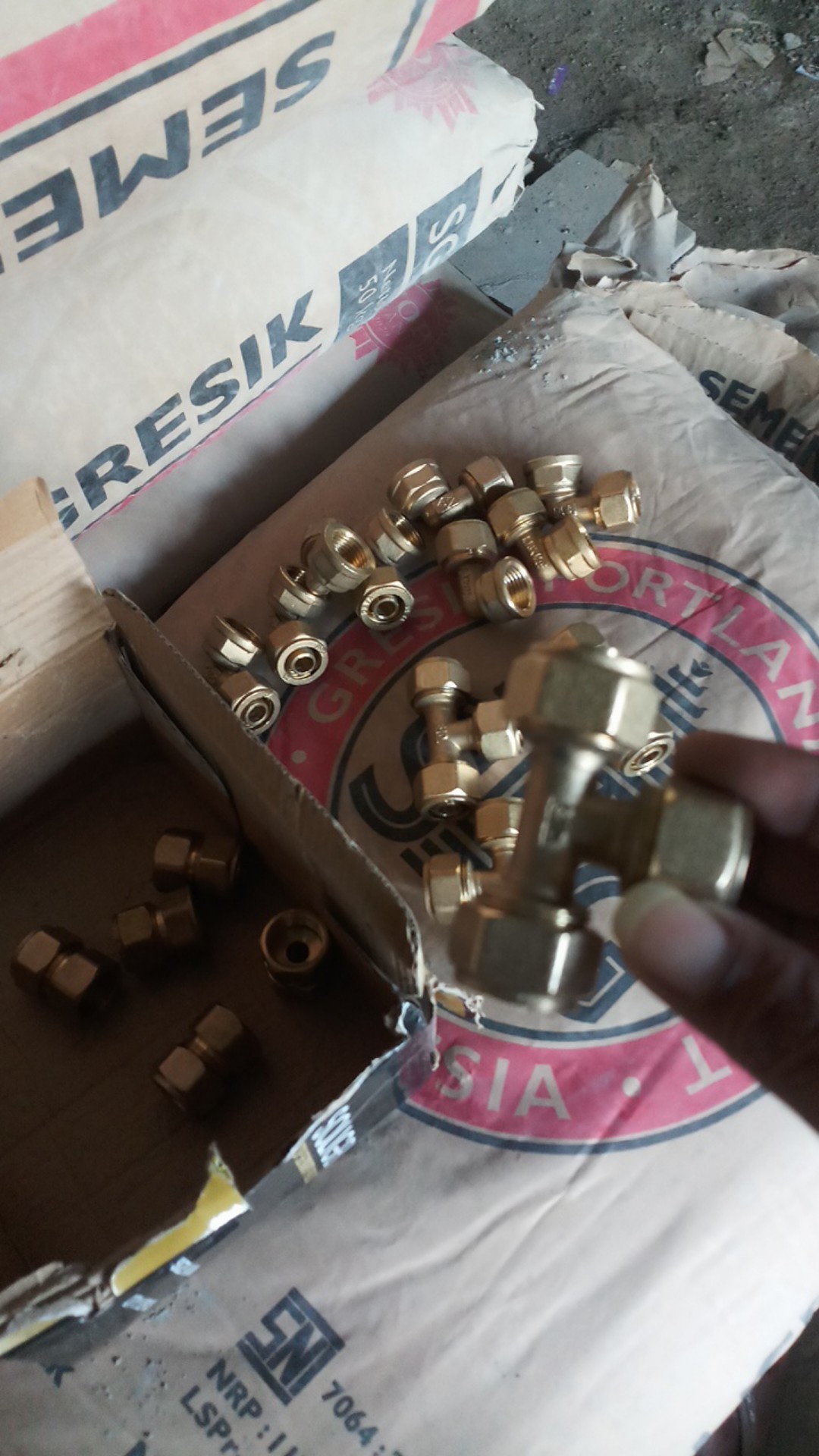 Tee Sambung Air Panas - Sock Knee Tee Nepel Sambungan Air Panas Kuningan Bagus Murah