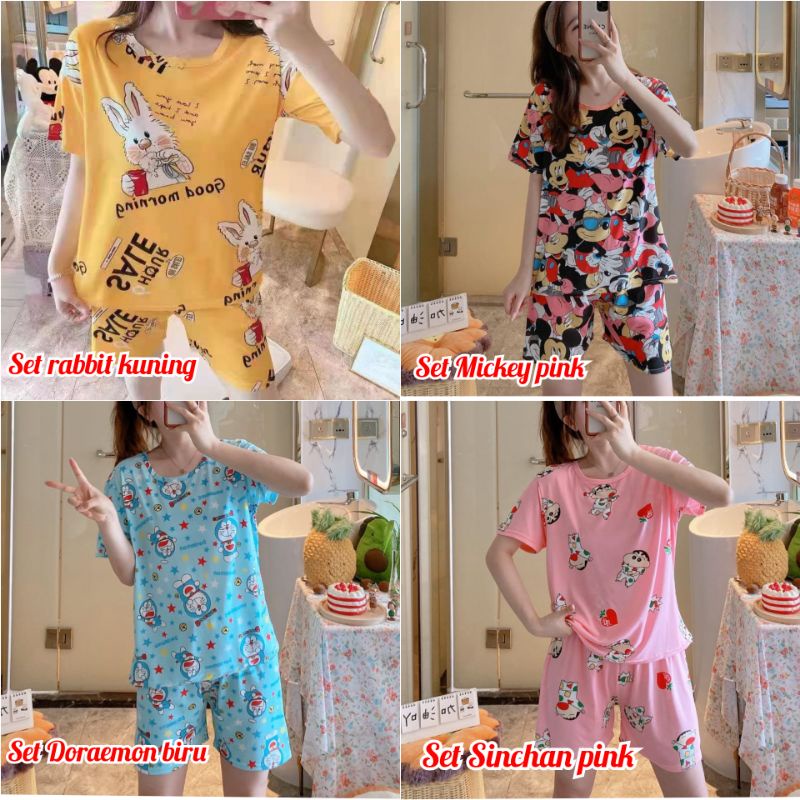 NEW SET PIYAMA IMPORT / SLEEPWEAR / BAJU TIDUR MURAH-1