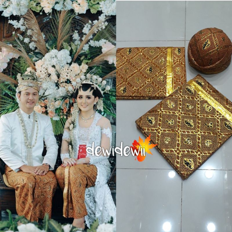 1set, JARIK + BLANGKON Pengantin Prodo, BANYAK PILIHAN MOTIF