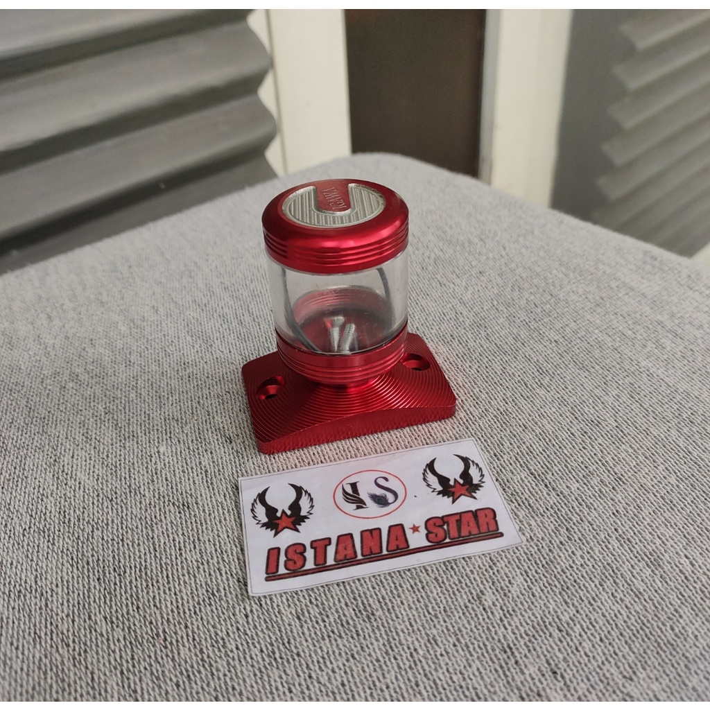 Tutup Minyak Rem Satria fu , Vixion ,Byson, cbr -pcx model stempel-MERAH