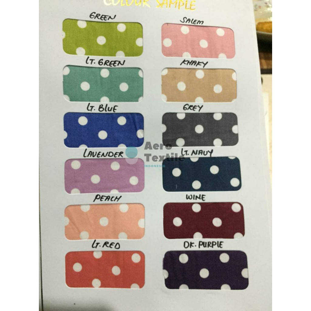 [SERIES POLKADOT BESAR] Kain katun jepang by TOKAI SENKO / Japan Design