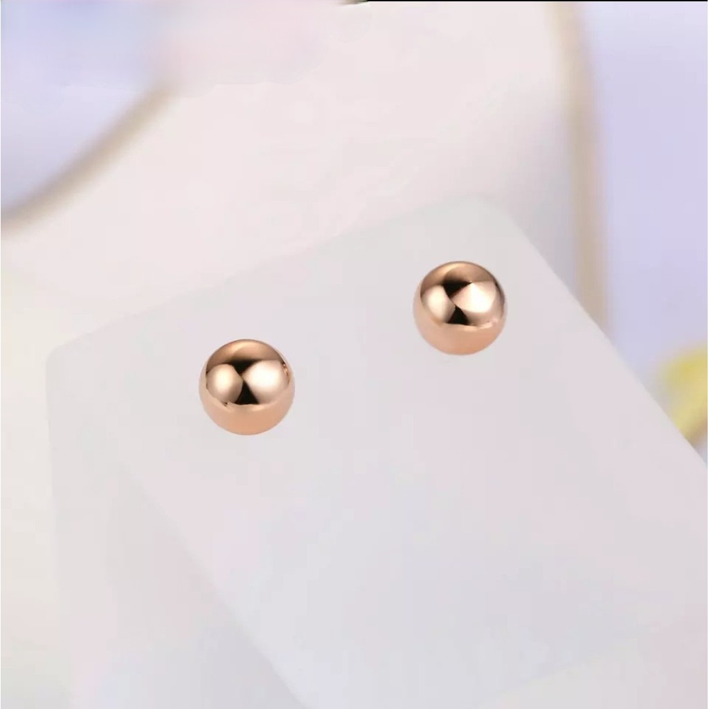 Anting Tusuk Titanium Bola Sempurna Simple dan Elegan