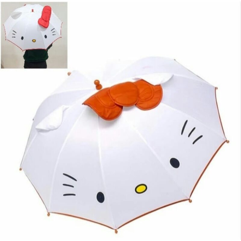 Umbrella Payung Anak Cute Kitty Panjang 62cm