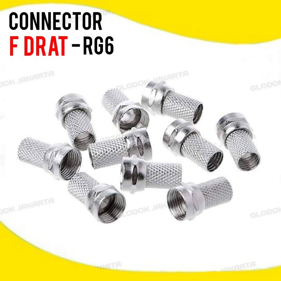 Connector Konektor F Drat RG6 Jack F RG6 YM908