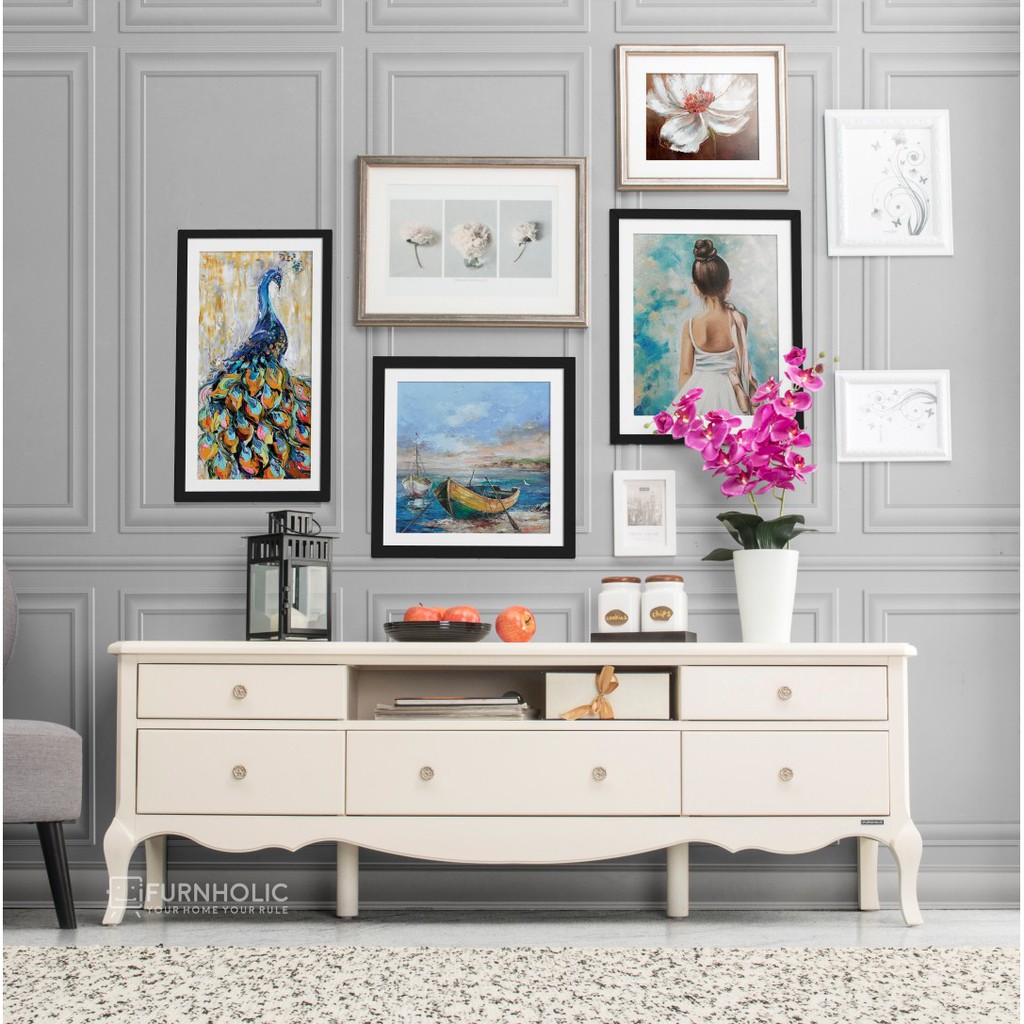 iFurnholic Baroque TV Cabinet 160 Furniture Meja TV iFurnholic Baroque TV Cabinet 160 Furniture Meja TV