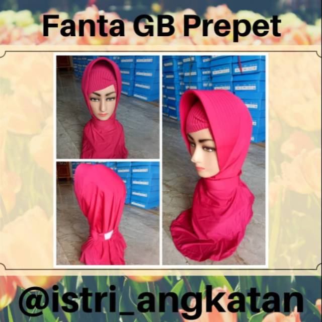 Jilbab Fanta Garis Banyak Prepet