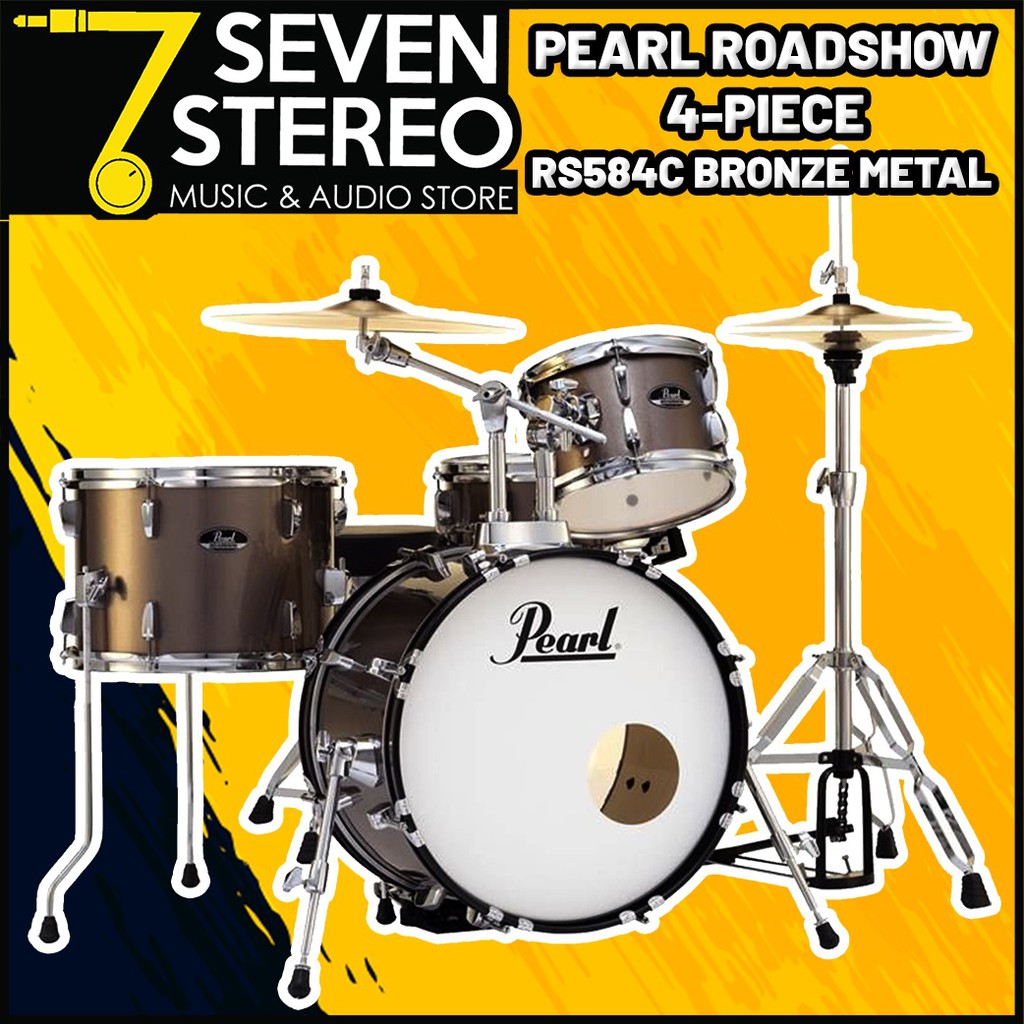 Pearl Roadshow RS584C 4 PC Complete Drum Set