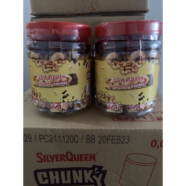 SILVERQUEEN CHUNKY BAR JAR / TOPLES 30 GR ( 1 TOPLES / 12 PC )