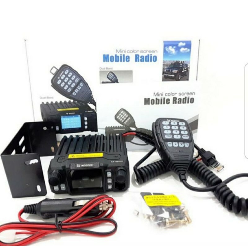 KT-8900D Rig mini 4 Band Quad VHF UHF Mobile Radio KT8900 KT8900D WEIRWEI