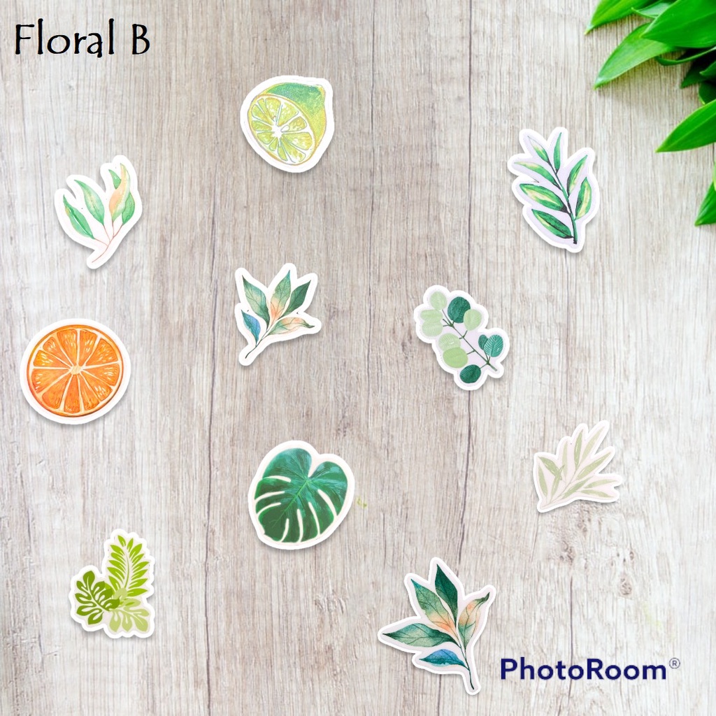 Sticker Pack Tumblr Floral Aesthetic Waterproof Hiasan Laptop Botol Tumbler Case Hp Helm  DIY Stiker Lucu Laptop Notebook