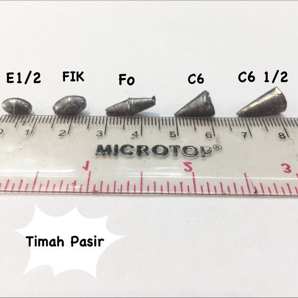 Timah Pemberat Pancing Timah Pasir FIK
