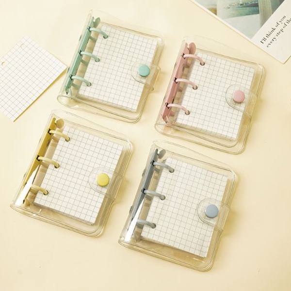 

HJK Binder mini polos 3 ring termasuk isi kertas refill 80 lembar aesthetic lucu cute journaling DIY